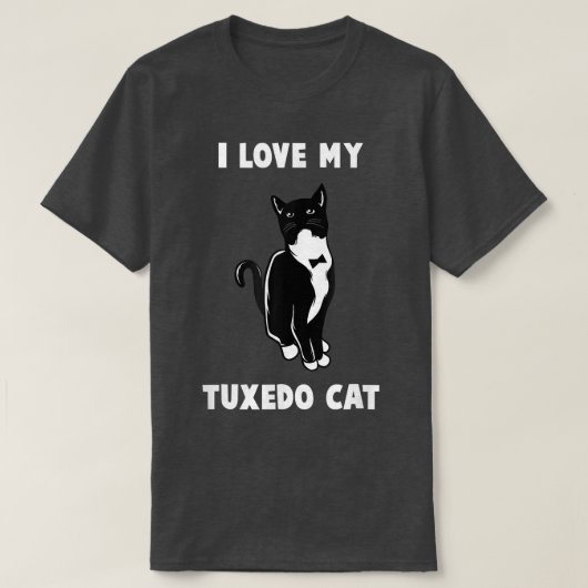 Ik hou van mijn Tuedo CatCat Lover T-shirt (Design voorkant)