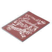 Ik hou van mijn tuin (witte tekst) notitieboek (Linkerzijde)