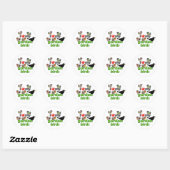 Ik hou van mijn tuinvogels ronde sticker (Vel)