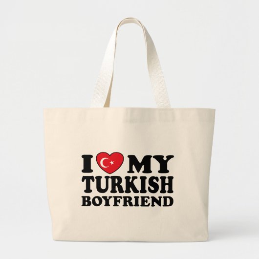 Ik hou van mijn Turkse vriend Grote Tote Bag (Voorkant)