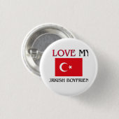 Ik hou van mijn Turkse vriend Ronde Button 3,2 Cm (Voorkant /achterkant)