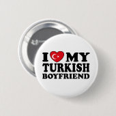 Ik hou van mijn Turkse vriend Ronde Button 5,7 Cm (Voorkant /achterkant)
