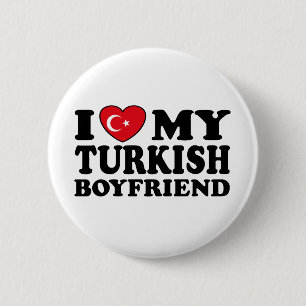 Ik hou van mijn Turkse vriend Ronde Button 5,7 Cm