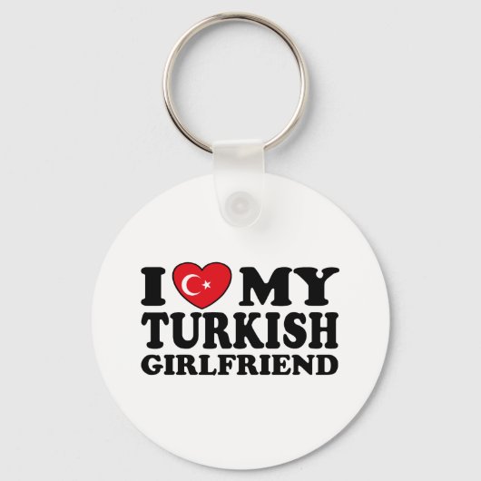 Ik hou van mijn Turkse Vriendin Sleutelhanger (Voorkant)