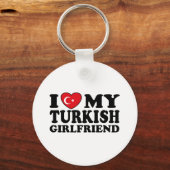 Ik hou van mijn Turkse Vriendin Sleutelhanger (Voorkant)