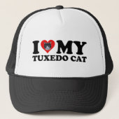 Ik hou van mijn Tuxedo Cat Trucker Pet (Voorkant)
