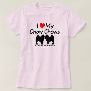 Ik hou van mijn twee Chow Chow honden T-shirt