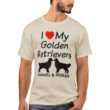 Ik hou van mijn twee Golden Retrievers