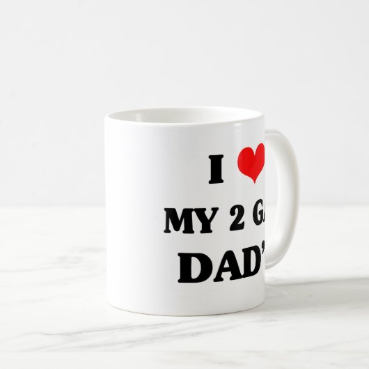 Ik hou van mijn twee homo's koffiemok (Voorkant rechts)