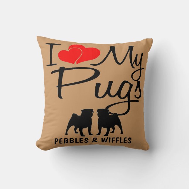 Ik hou van mijn twee honden kussen (Voorkant)