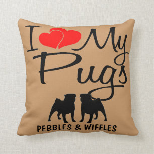 Ik hou van mijn twee honden kussen