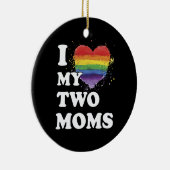 Ik hou van mijn twee momen-lesbienne keramisch ornament (Rechts)
