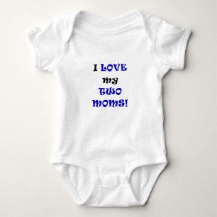 Ik hou van mijn twee moms romper