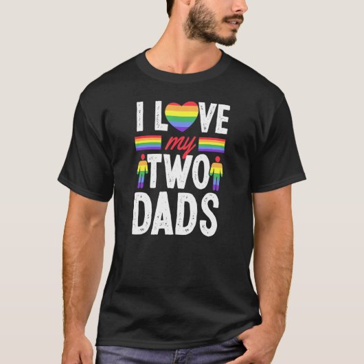 Ik hou van mijn twee vaders dag van de Jongerendaa T-shirt (Voorkant)