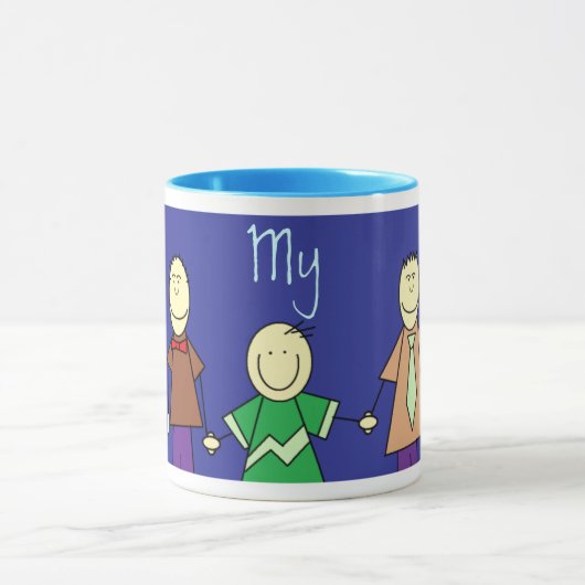 Ik hou van mijn twee vaders, mok (Midden)