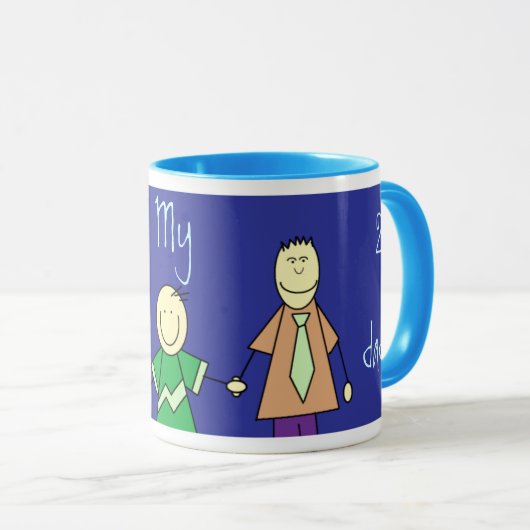 Ik hou van mijn twee vaders, mok (Voorkant rechts)