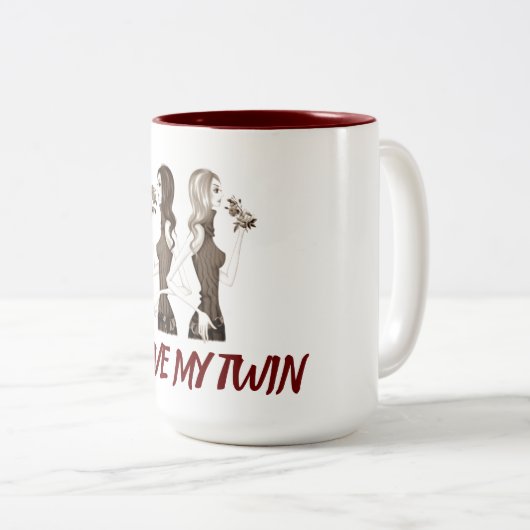 ****IK HOU VAN MIJN TWEELING**** MOK (Voorkant rechts)