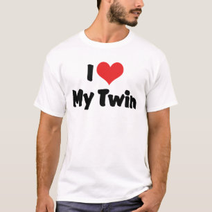 Ik hou van mijn tweeling t-shirt
