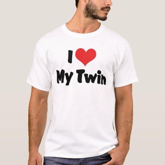 Ik hou van mijn tweeling t-shirt (Voorkant)