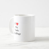 Ik hou van mijn tweelingbroer koffiemok (Voorkant links)