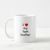 Ik hou van mijn tweelingbroer koffiemok (Links)