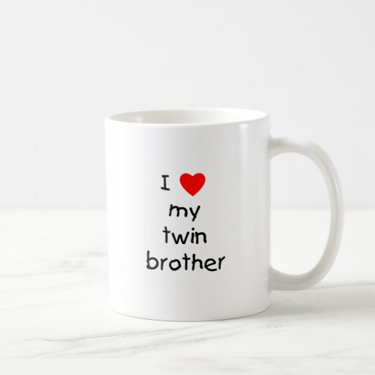 Ik hou van mijn tweelingbroer koffiemok (Rechts)