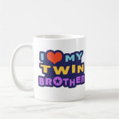 Ik hou van mijn tweelingbroer koffiemok (Links)