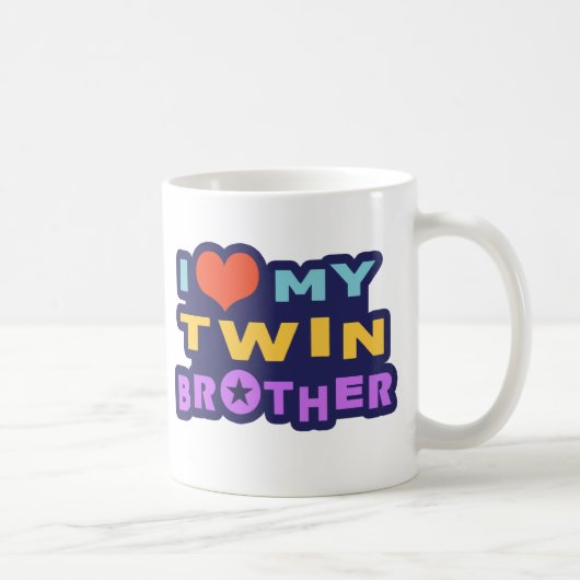 Ik hou van mijn tweelingbroer koffiemok (Rechts)