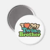 Ik hou van mijn tweelingbroer magneet (Voorkant / Achterkant)