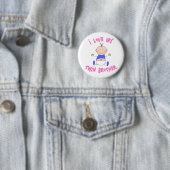Ik hou van mijn tweelingbroer ronde button 5,7 cm (In situ)