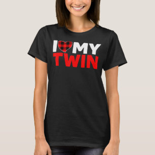 Ik hou van mijn tweelingbroer Sister Brother Match T-shirt