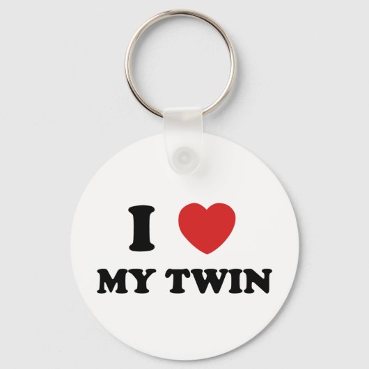 Ik hou van mijn twein sleutelhanger (Voorkant)