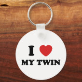 Ik hou van mijn twein sleutelhanger (Voorkant)