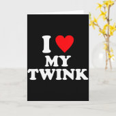 Ik hou van mijn Twink grappige quote Kaart (Gele Bloem)