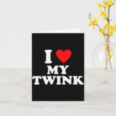 Ik hou van mijn Twink grappige quote Kaart (Gele Bloem)