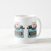 Ik hou van mijn typemachine koffiemok (Voorkant rechts)