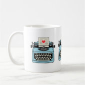 Ik hou van mijn typemachine koffiemok (Links)