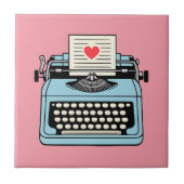 Ik hou van mijn typemachine tegeltje (Voorkant)