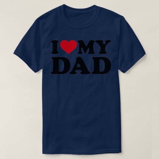 Ik hou van mijn vader (1) t-shirt (Design voorkant)
