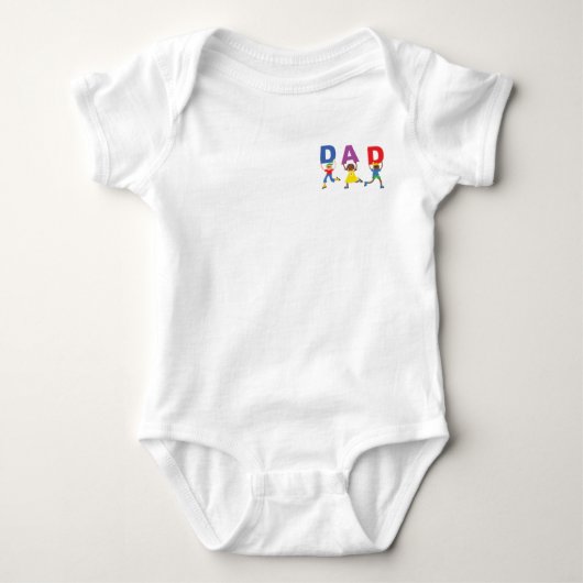 Ik hou van mijn vader - Baby Jersey Bodysuit (Voorkant)