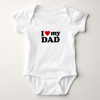 Ik hou van mijn vader Baby T-shirt