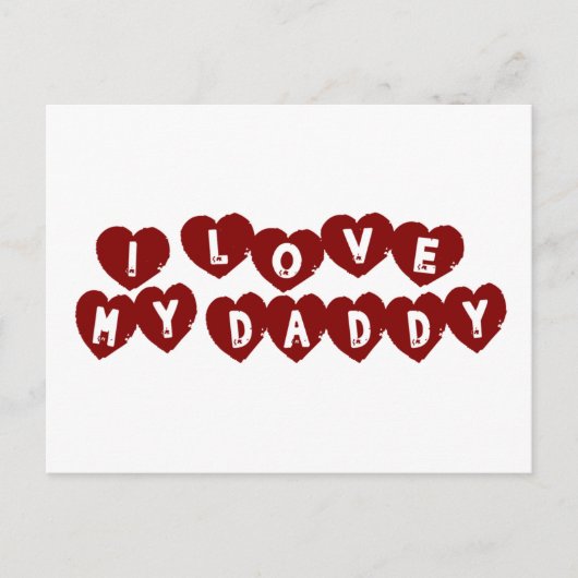 Ik hou van mijn vader briefkaart (Voorkant)