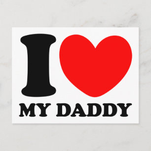 Ik hou van mijn vader briefkaart