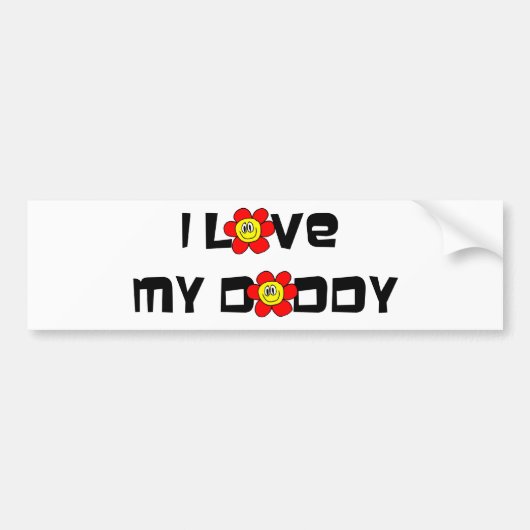 Ik hou van mijn vader bumpersticker (Voorkant)