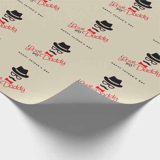 Ik hou van mijn vader cadeaupapier (Hoek)