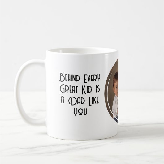 Ik hou van mijn vader en foto's op maat koffiemok (Links)