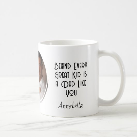 Ik hou van mijn vader en foto's op maat koffiemok (Rechts)