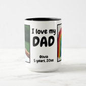 Ik hou van mijn vader foto mok (Midden)