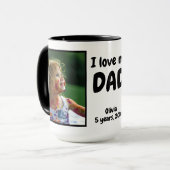 Ik hou van mijn vader foto mok (Voorkant links)