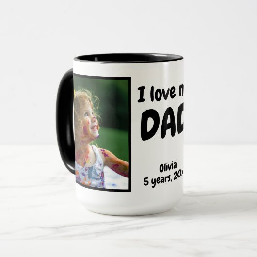 Ik hou van mijn vader foto mok (Voorkant links)